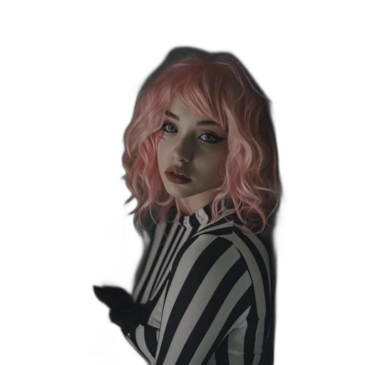 hair, creature, jacket, face transparent PNG cut-out