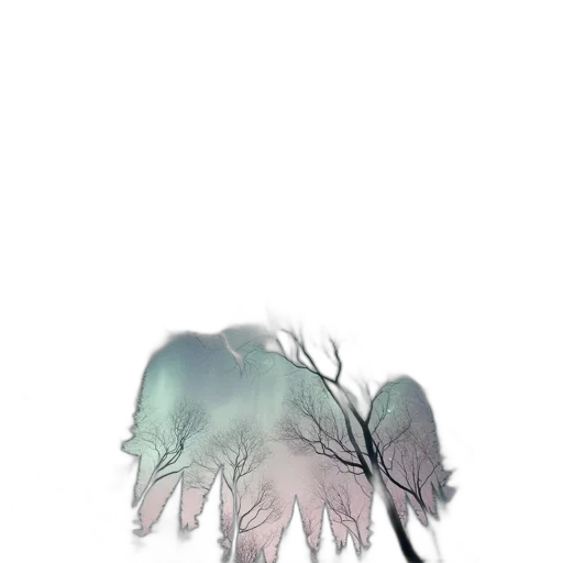tree, hair, creature, crown transparent PNG cut-out