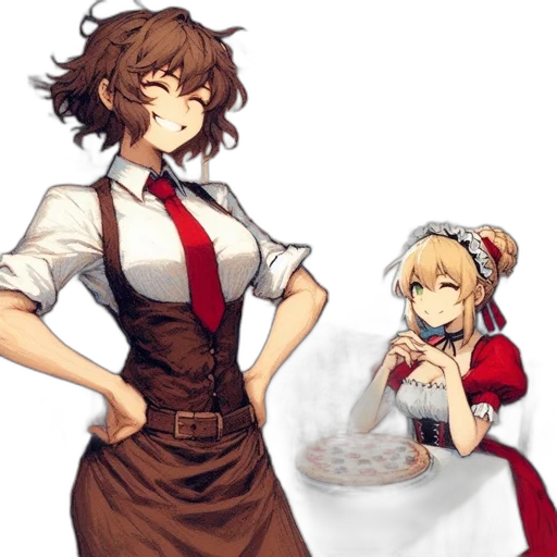 staff, dress, weapon, anime transparent PNG cut-out