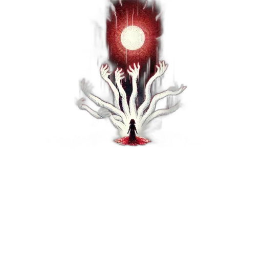 mask, creature, staff, crown transparent PNG cut-out