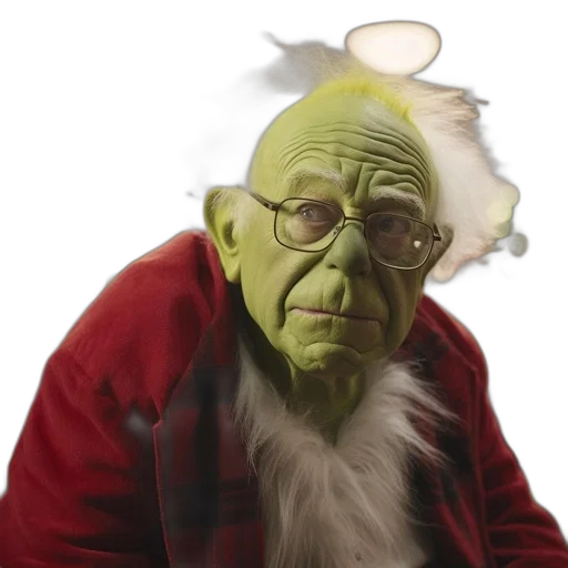 concept art, 3d render, photorealistic, elderly transparent PNG cut-out
