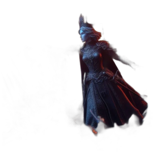 mask, dragon, sword, staff transparent PNG cut-out