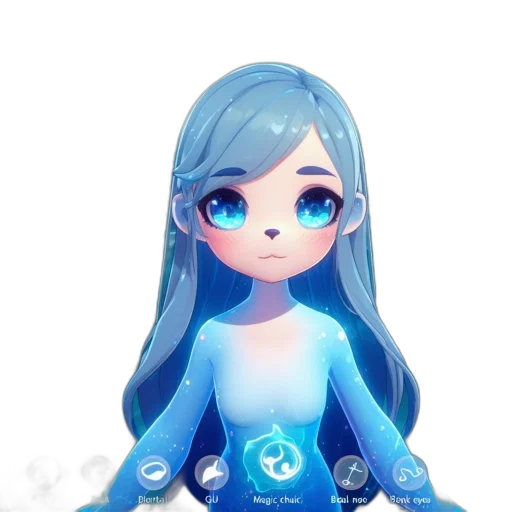 robot, dress, staff, creature transparent PNG cut-out
