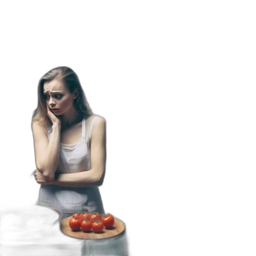 food, dress, photorealistic, 3d render transparent PNG cut-out