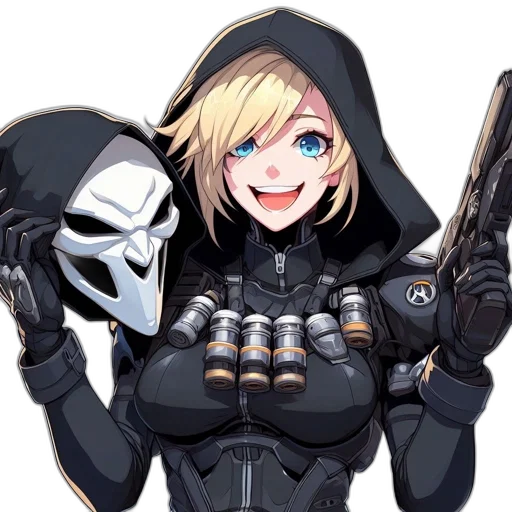 weapon, mask, jacket, pixel art transparent PNG cut-out