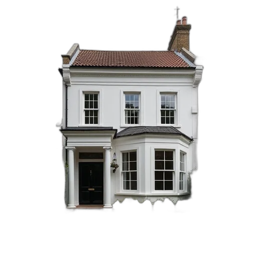 building, 3d render, photorealistic, city street transparent PNG cut-out