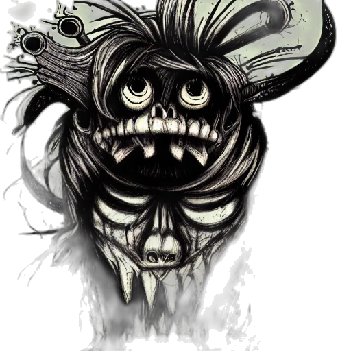 mask, creature, face, crown transparent PNG cut-out