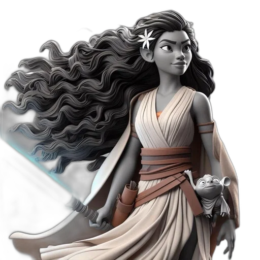 staff, fantasy art, concept art, comic book art transparent PNG cut-out