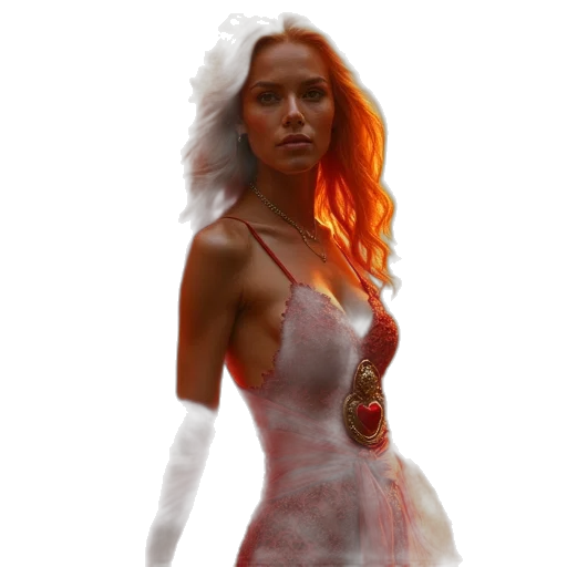dress, jewelry, fantasy art, concept art transparent PNG cut-out