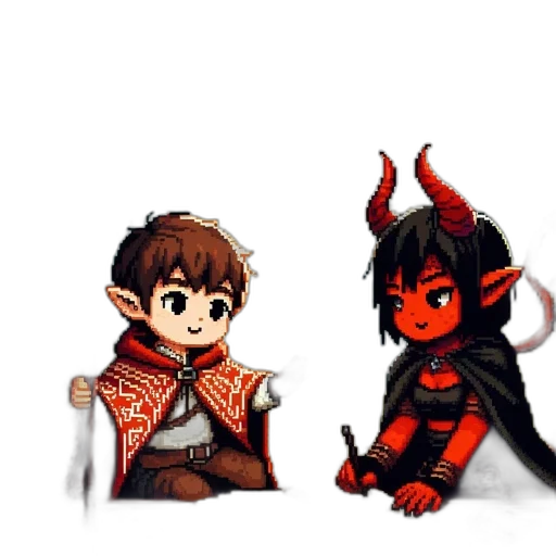 pixel art, fantasy art, concept art, comic book art transparent PNG cut-out