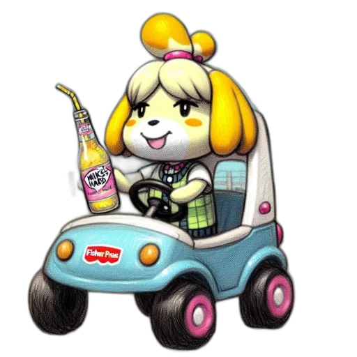 car, staff, animal, concept art transparent PNG cut-out