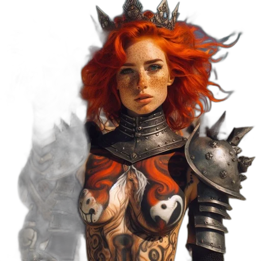 fantasy art, concept art, comic book art, photorealistic transparent PNG cut-out