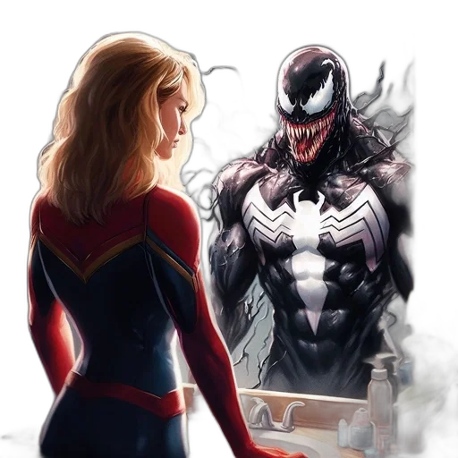 comic book art, concept art, cartoon, watercolor transparent PNG cut-out