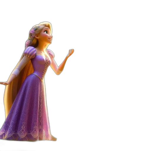 dress, crown, 3d render, concept art transparent PNG cut-out