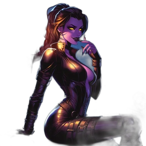 concept art, comic book art, cyberpunk, fantasy art transparent PNG cut-out