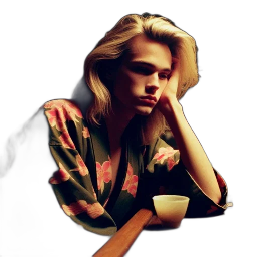 jacket, face, dress, hair transparent PNG cut-out