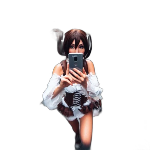robot, dress, weapon, mask transparent PNG cut-out