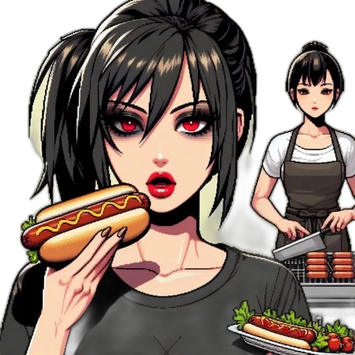 food, anime, concept art, photorealistic transparent PNG cut-out