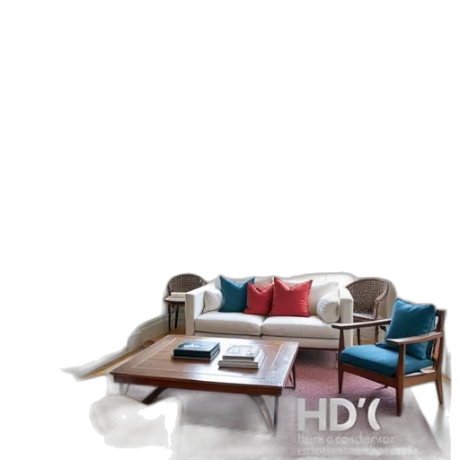 furniture, 3d render, concept art, photorealistic transparent PNG cut-out