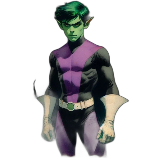 comic book art, concept art, fantasy art, watercolor transparent PNG cut-out