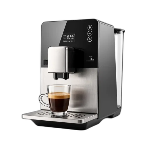 modern, stainless, steel, coffee transparent PNG cut-out