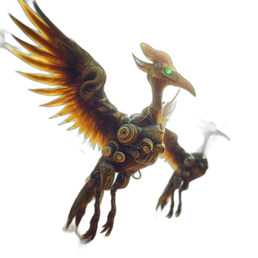 dragon, staff, creature, animal transparent PNG cut-out