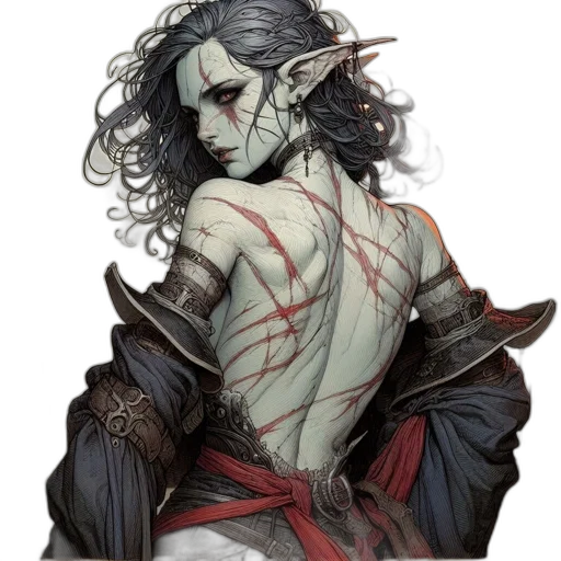 fantasy art, concept art, watercolor, pixel art transparent PNG cut-out