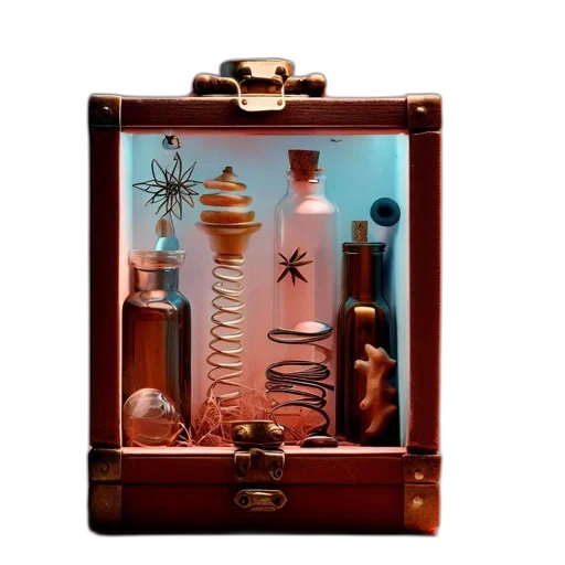 bottle, jewelry, furniture, concept art transparent PNG cut-out
