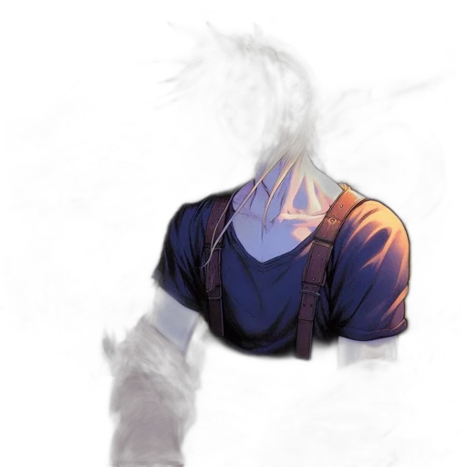 mask, jacket, face, hair transparent PNG cut-out