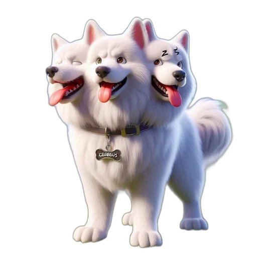 animal, staff, creature, 3d render transparent PNG cut-out