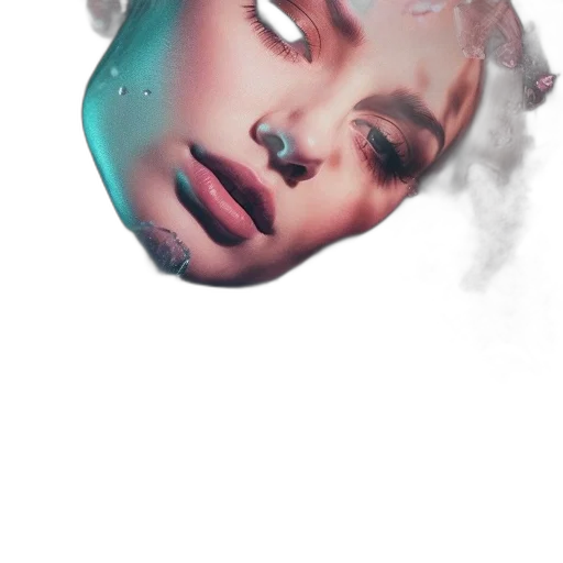face, mask, crown, creature transparent PNG cut-out