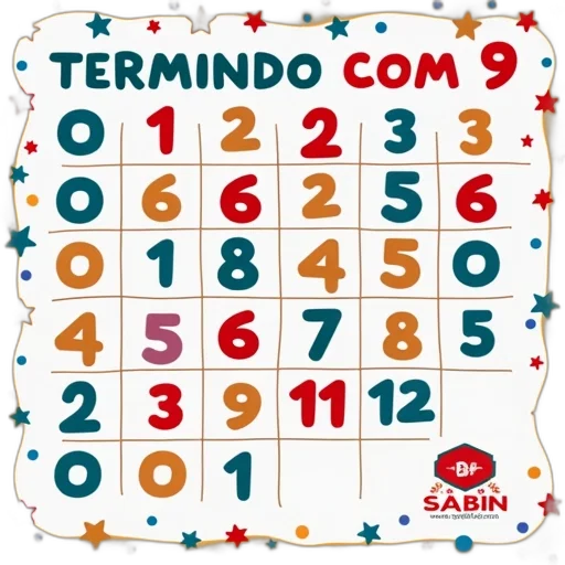 colorful, number, grid, numbers transparent PNG cut-out