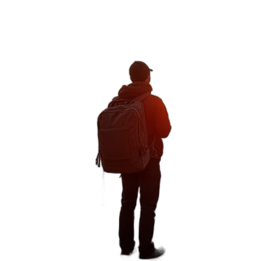 jacket, staff, hat, face transparent PNG cut-out