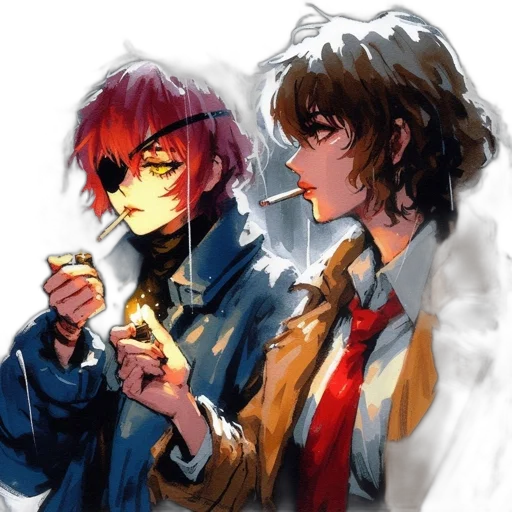 jacket, concept art, anime, comic book art transparent PNG cut-out