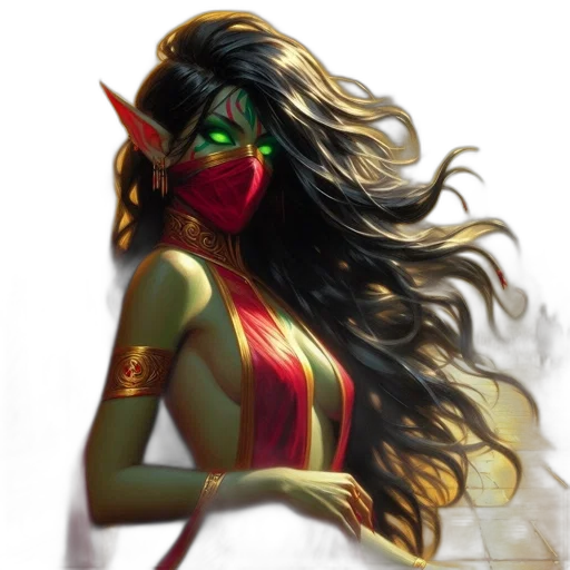 mask, fantasy art, comic book art, concept art transparent PNG cut-out