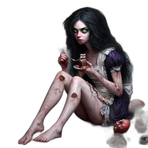 creature, jewelry, dress, fantasy art transparent PNG cut-out