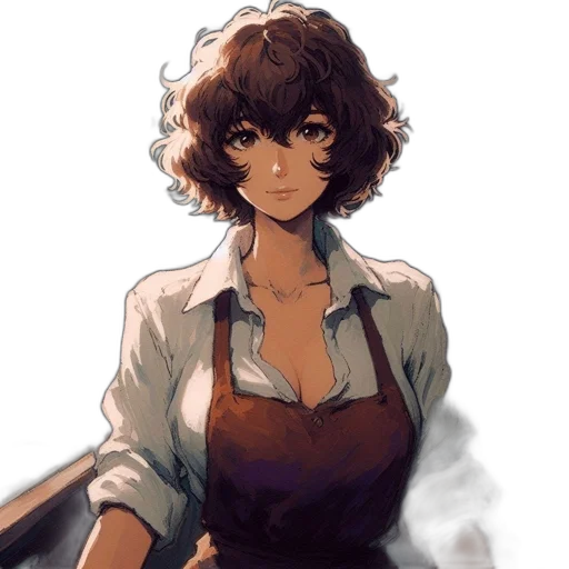 staff, dress, face, weapon transparent PNG cut-out
