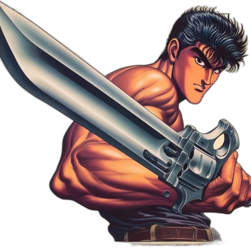 sword, weapon, staff, comic book art transparent PNG cut-out