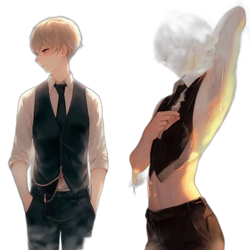 dress, staff, mask, hair transparent PNG cut-out