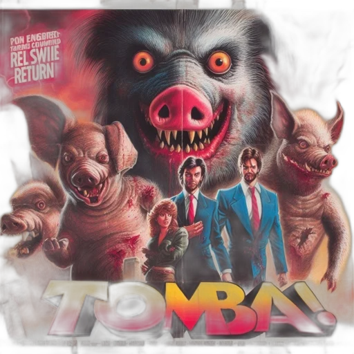 concept art, poster, features, chaotic transparent PNG cut-out