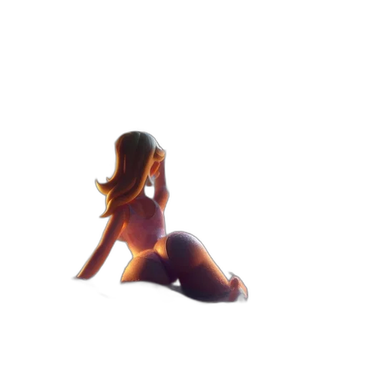 dress, creature, robot, hair transparent PNG cut-out