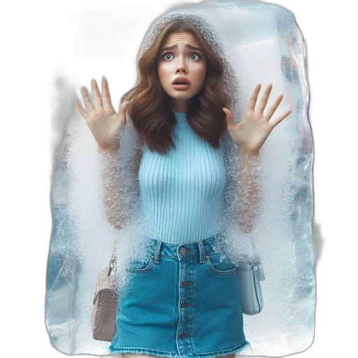 jacket, dress, creature, face transparent PNG cut-out