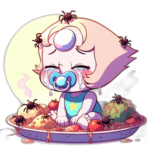 food, creature, crown, staff transparent PNG cut-out