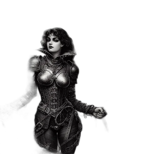fantasy art, comic book art, concept art, pencil sketch transparent PNG cut-out