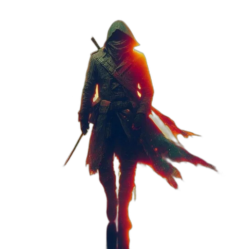 sword, staff, weapon, jacket transparent PNG cut-out