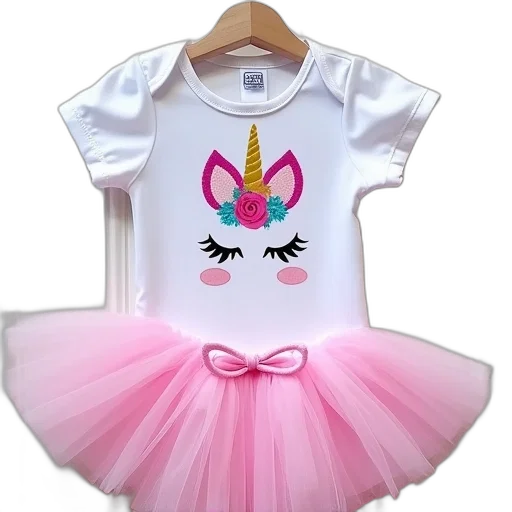 dress, unicorn, birthday, outfit transparent PNG cut-out