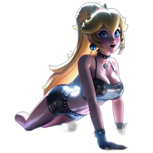 dress, robot, weapon, staff transparent PNG cut-out