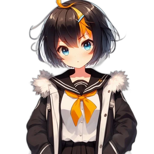 jacket, staff, creature, weapon transparent PNG cut-out
