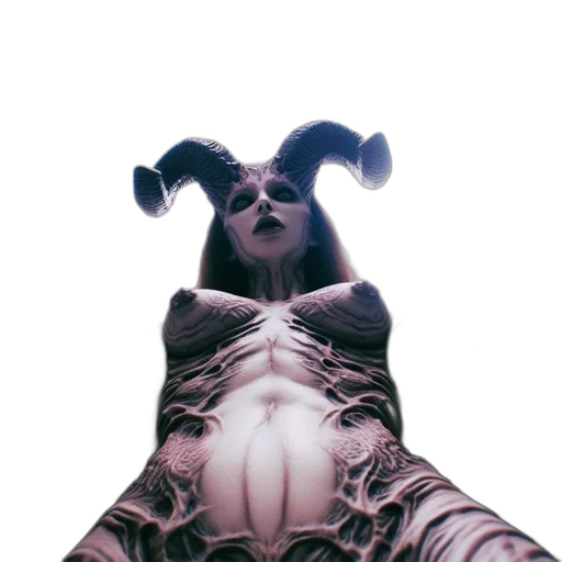 creature, dress, mask, crown transparent PNG cut-out