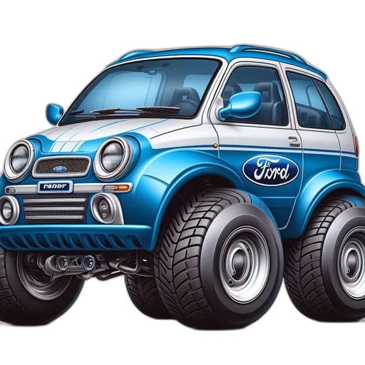 car, photorealistic, 3d render, concept art transparent PNG cut-out